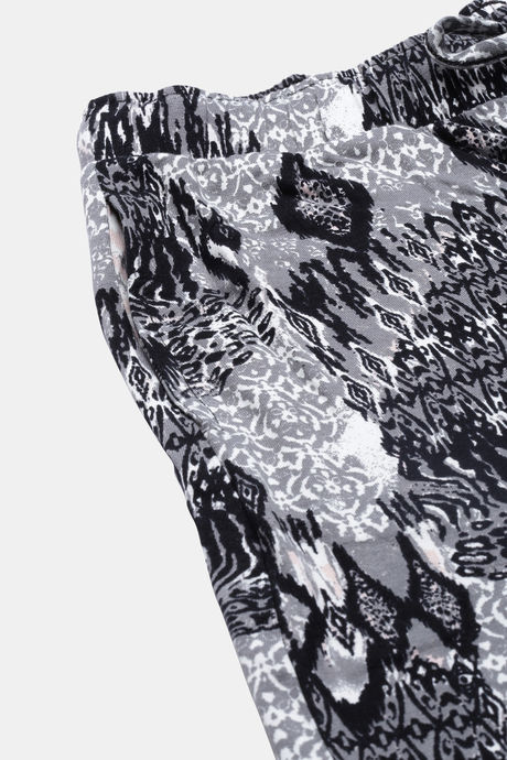 Enamor Viscose Loungewear Bottom - Black Abstract Tribe Aop — image 7